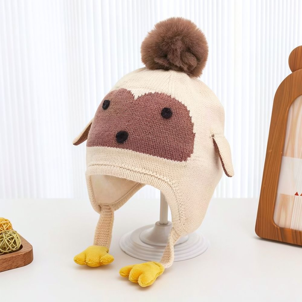 Adorable Baby Knitted Earflap  - Infant Beanie Hat With Ears review and price