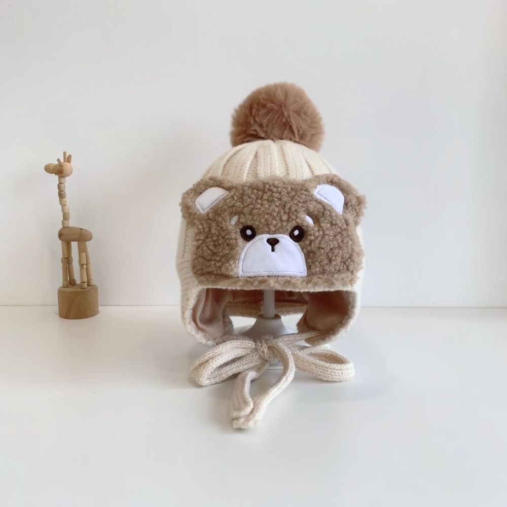 Adorable Baby Knitted Earflap  - Infant Beanie Hat With Ears review and price