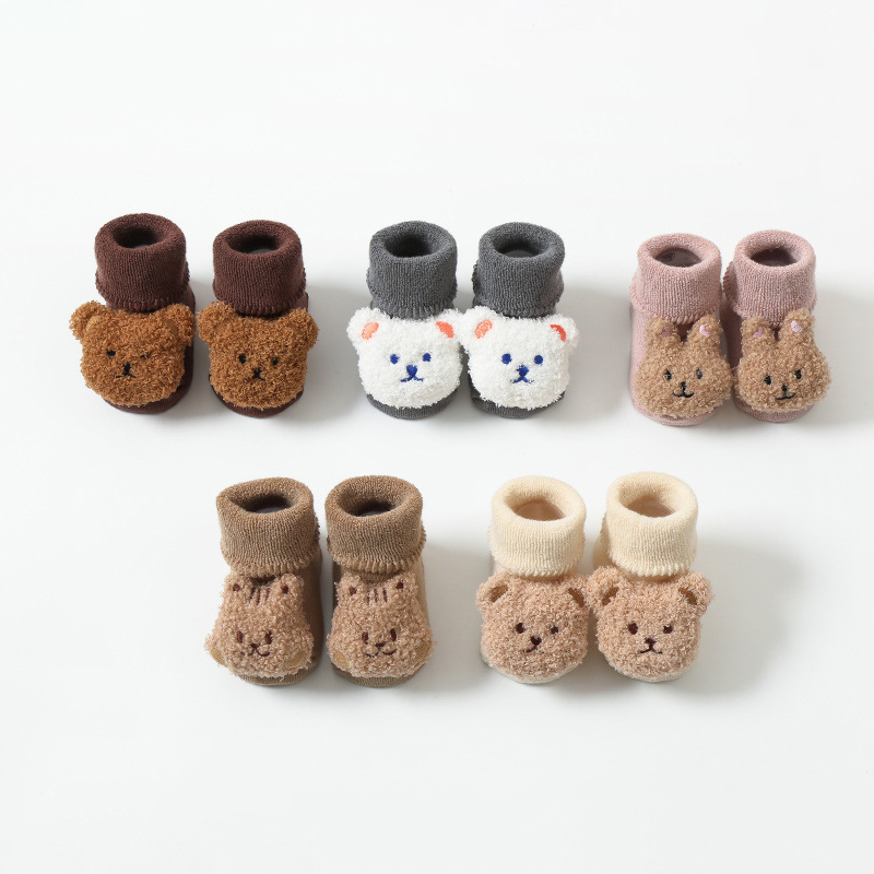 Thick Coral Fleece Baby Socks  - Unisex Baby Socks Non Slip review and price