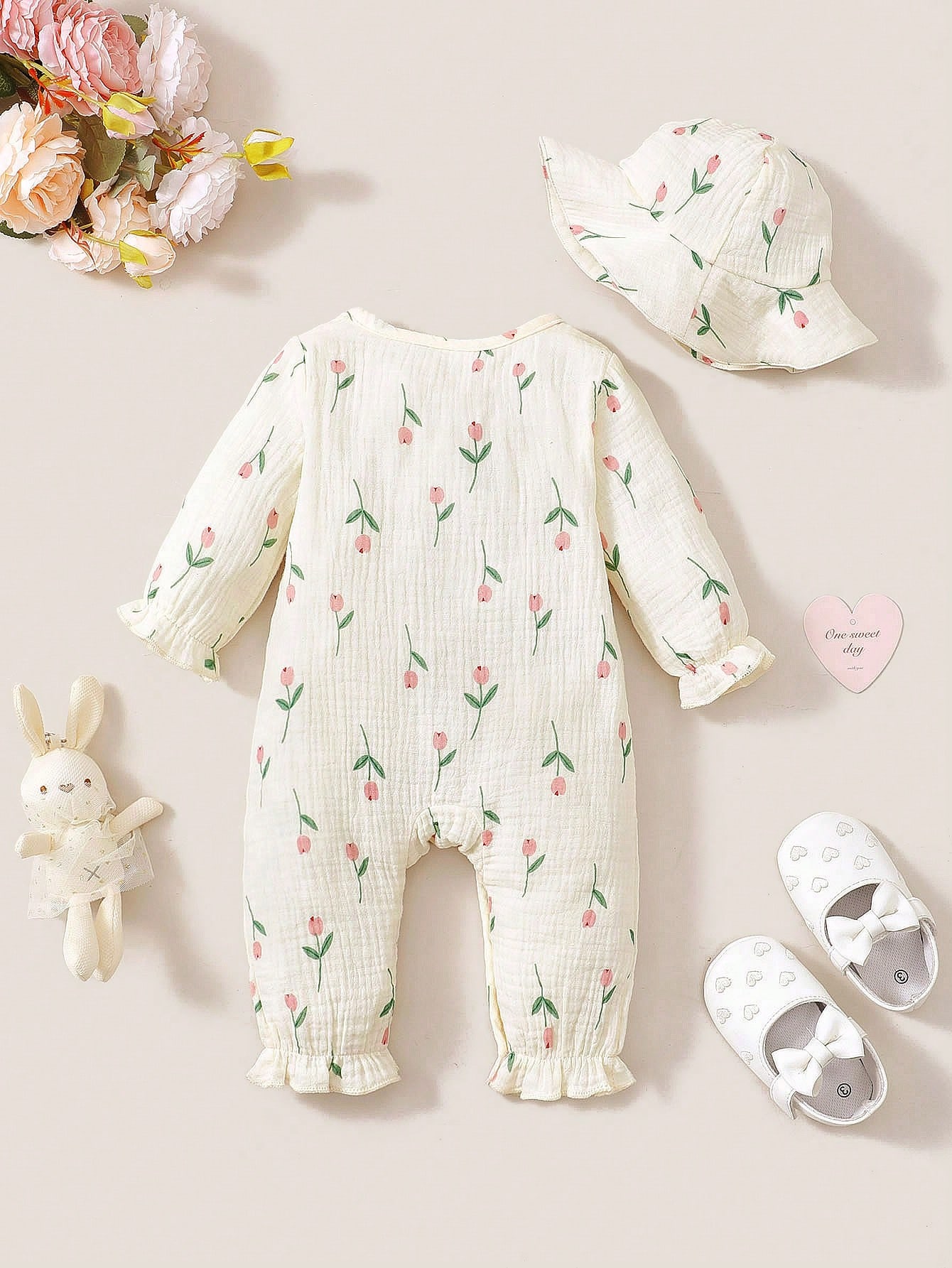 Baby Girl Spring and Autumn Lo - Newborn Baby Girl Romper Floral review and price